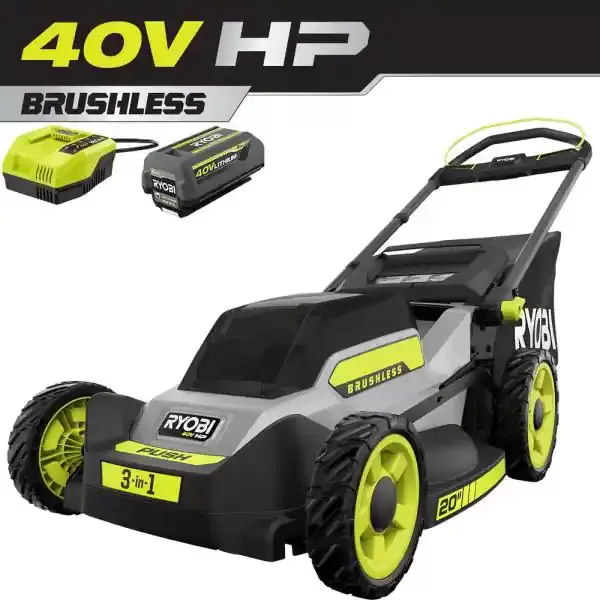 40V HP Brushless 20 in. Cordless Battery Walk Behind Push Mower with 6.0 Ah Battery and Charger