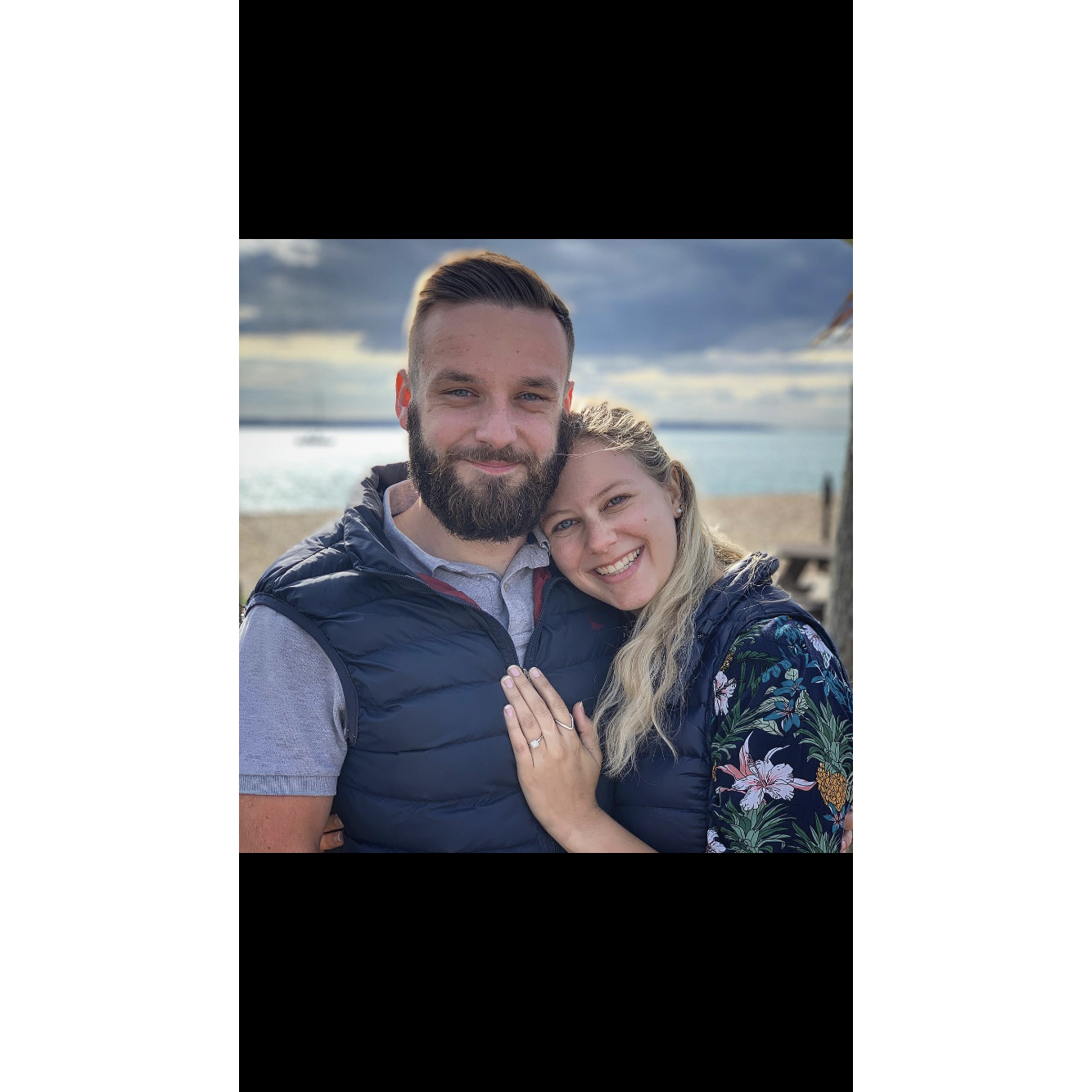 Few people know this, but Lewis proposed to me at the airport after I flew in from Florida at 6am, so needless to say, there are no photos of that moment. This is one later that day to celebrate.