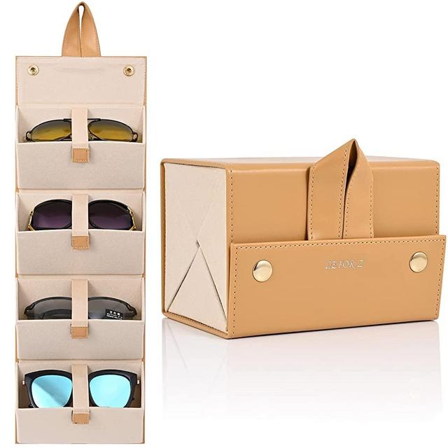 Sunglasses Travel Organizer Foldable Glasses Storage Case Multiple Pairs Eyeglasses Storage Box Eyewear Holder