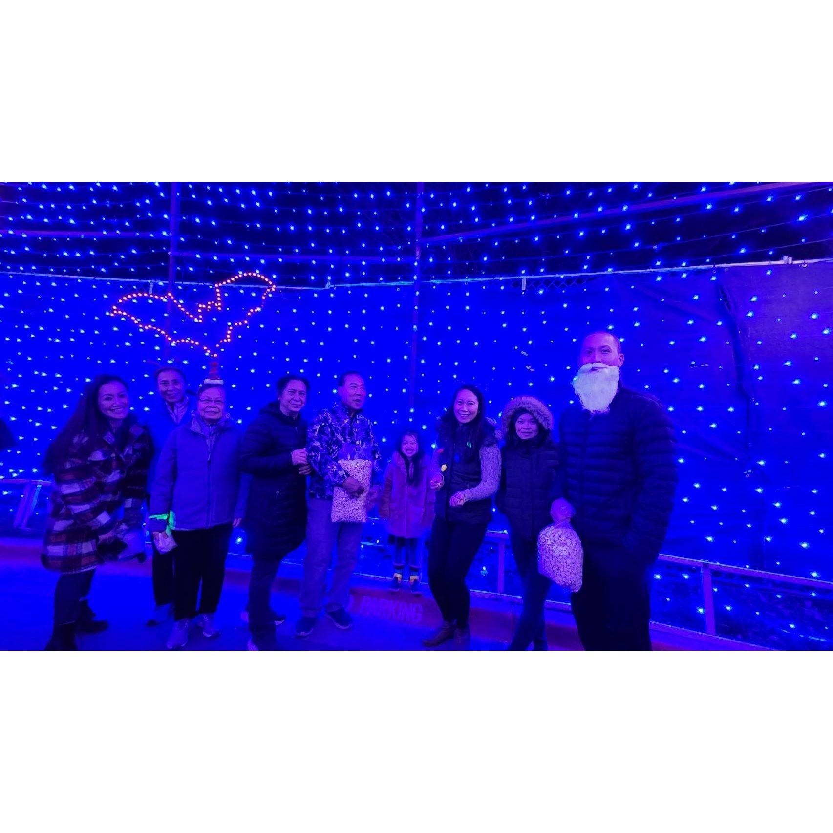 Trail of lights