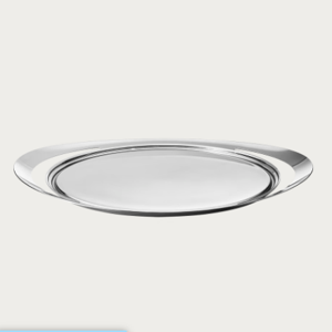 Cobra serving tray in stainless steel