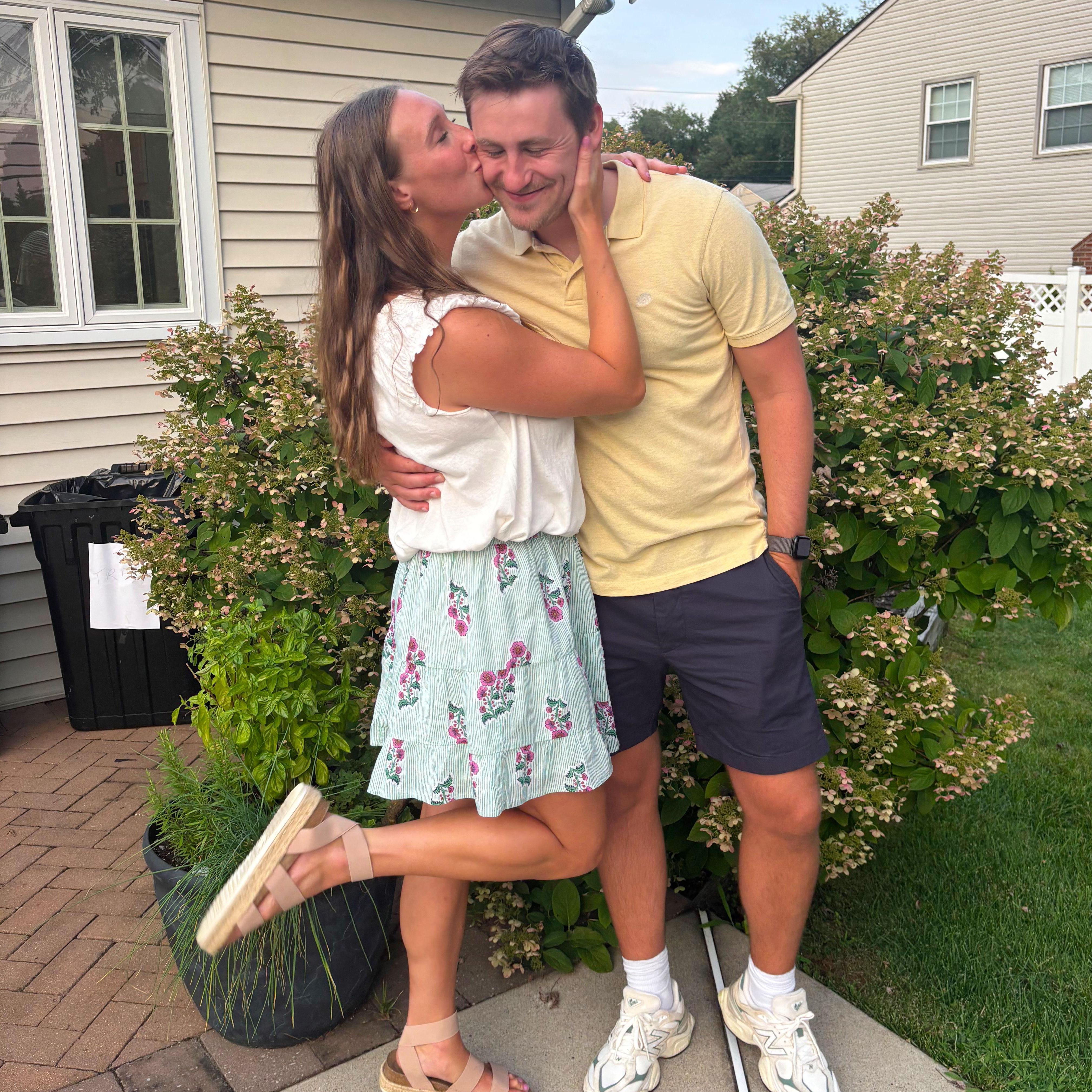 We celebrated our engagement with a few family and friends