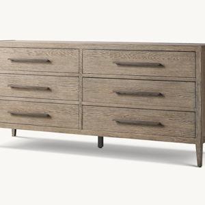 French Contemporary 6-Drawer Dresser | RH