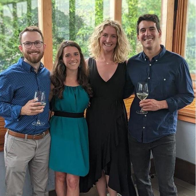 Alex and Michelle with Brennan and Chris
