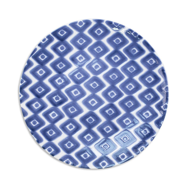 VIETRI Santorini Diamond Dinner Plate