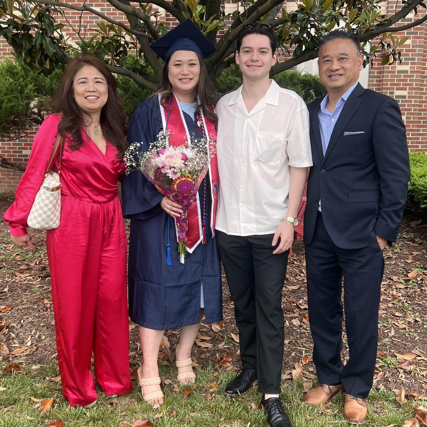 Brit's nursing school graduation