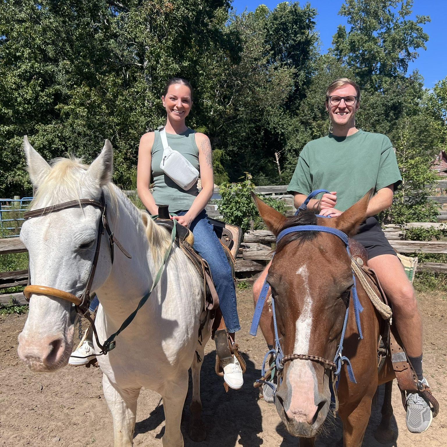 September 13, 2025 (Greenville, SC): Alex took me horse back riding for our 12th anniversary!
