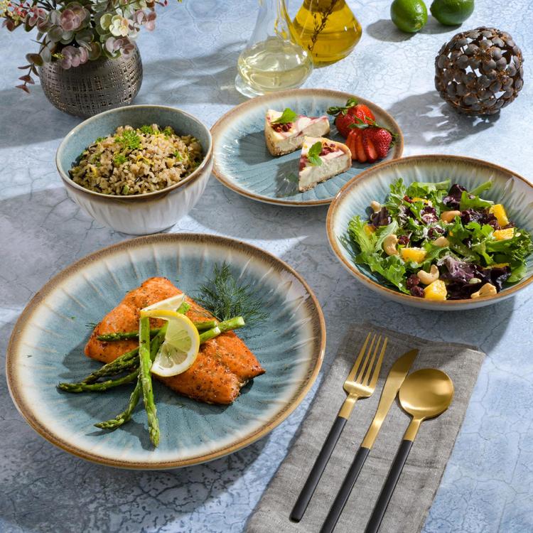 Gibson Elite, Mayfair Bay 16-Piece Dinnerware Set, Service for 4