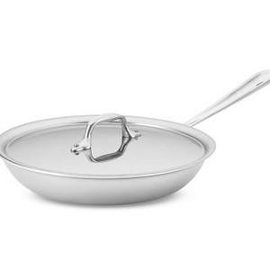 All-Clad Tri-Ply Stainless-Steel Traditional Covered Fry Pan, 10"