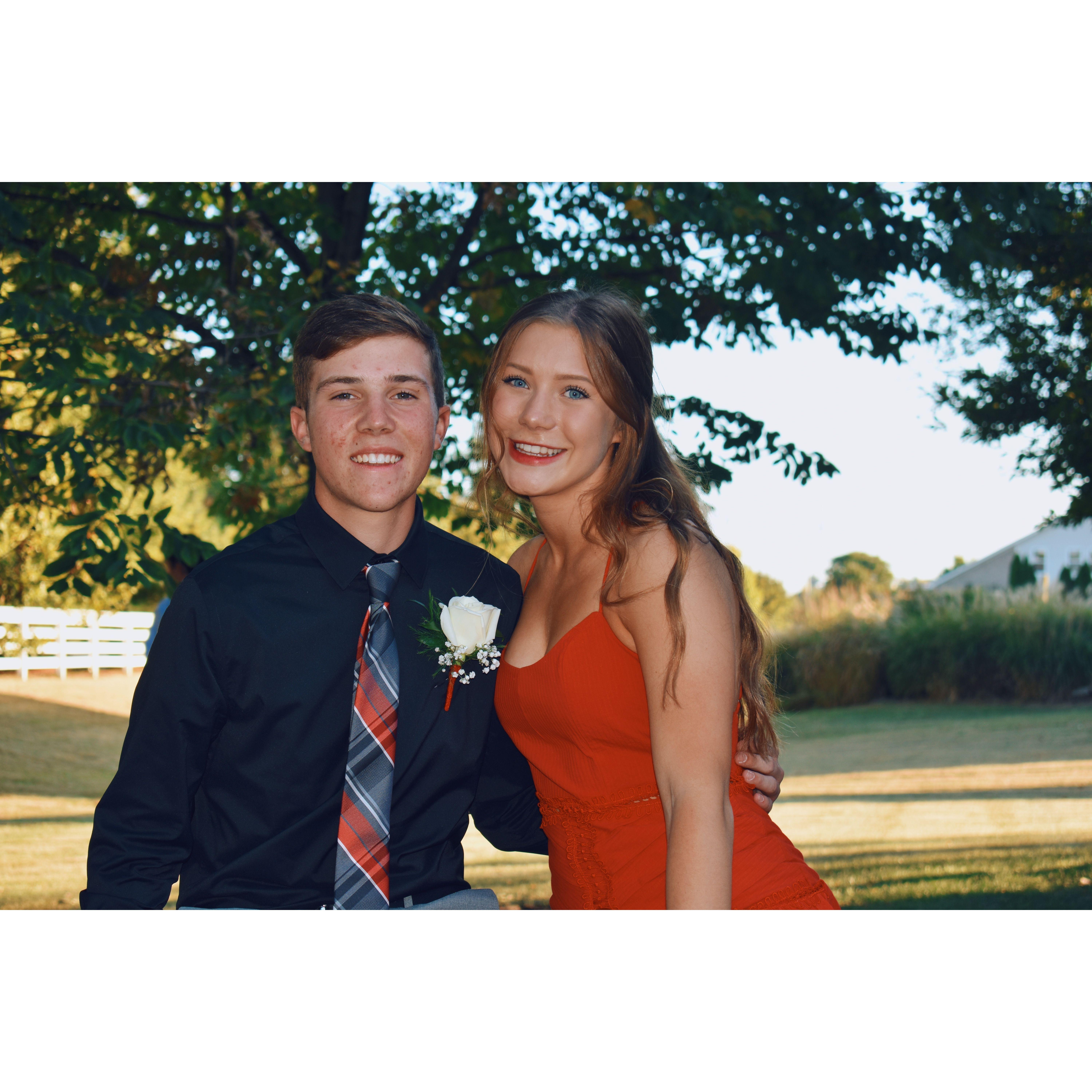 Junior year homecoming dance in 2019