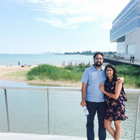 Touring Northwestern University, Sridhar's early day's stomping grounds.