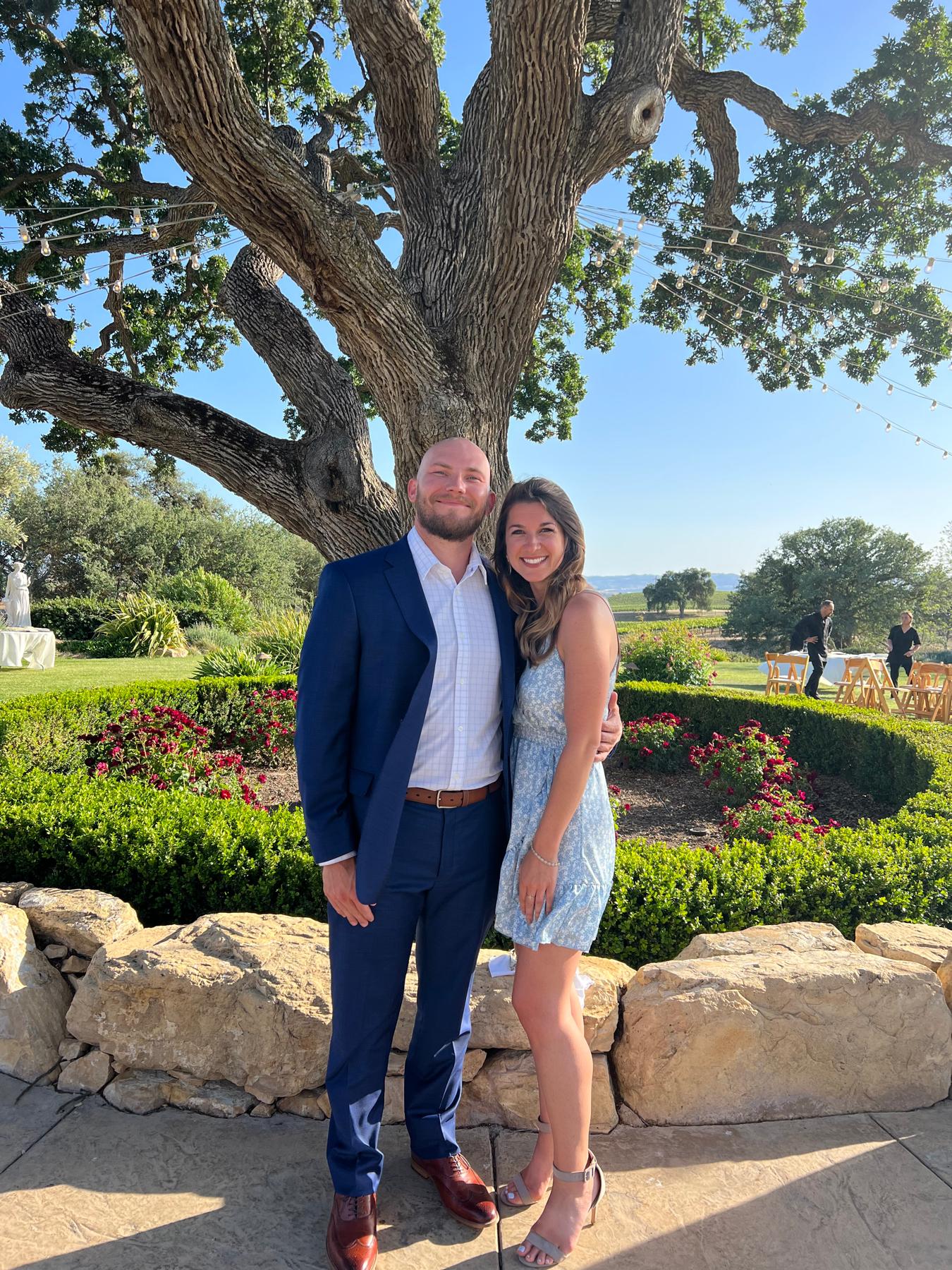 Our friends' wedding at a winery in San Miguel, California.