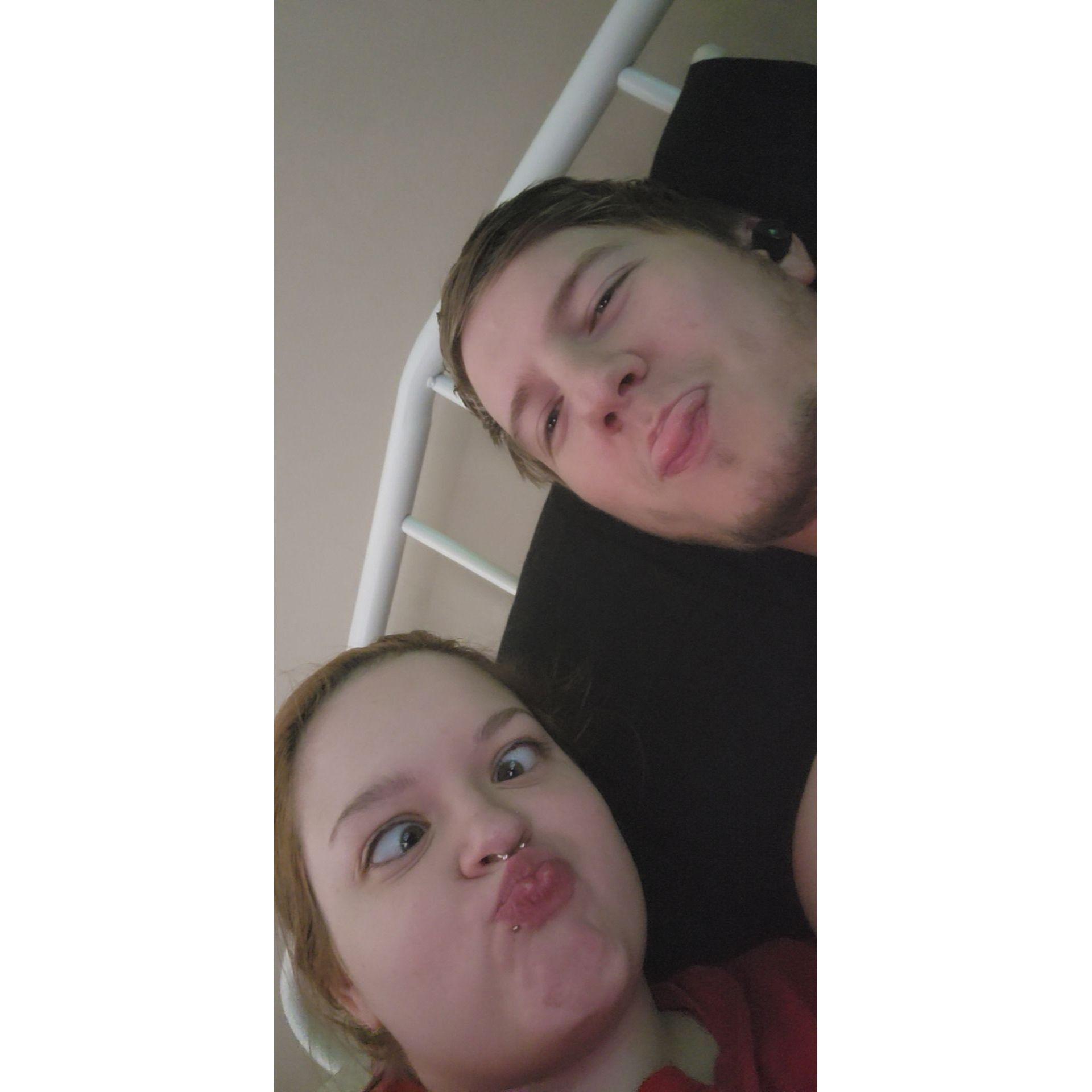 We didn't want only serious pictures on here. Here's a silly one we took on shapchat last year!