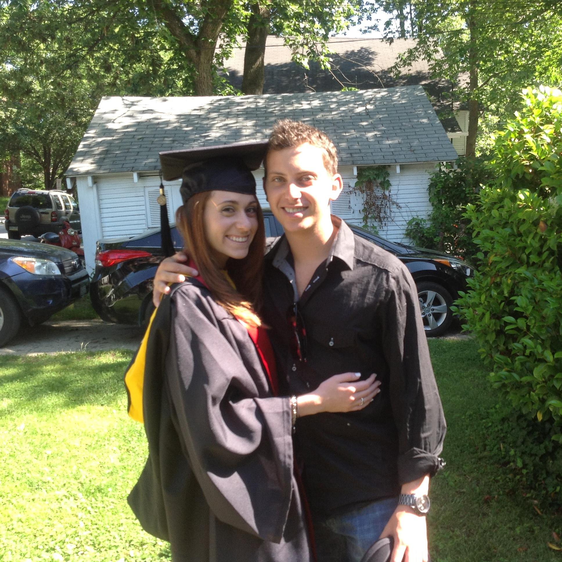 Brett flew to Maryland to see Emily graduate from college. He wouldn't miss it for the world!