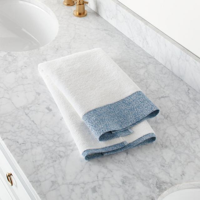 Prentice Blue Turkish Hand Towel