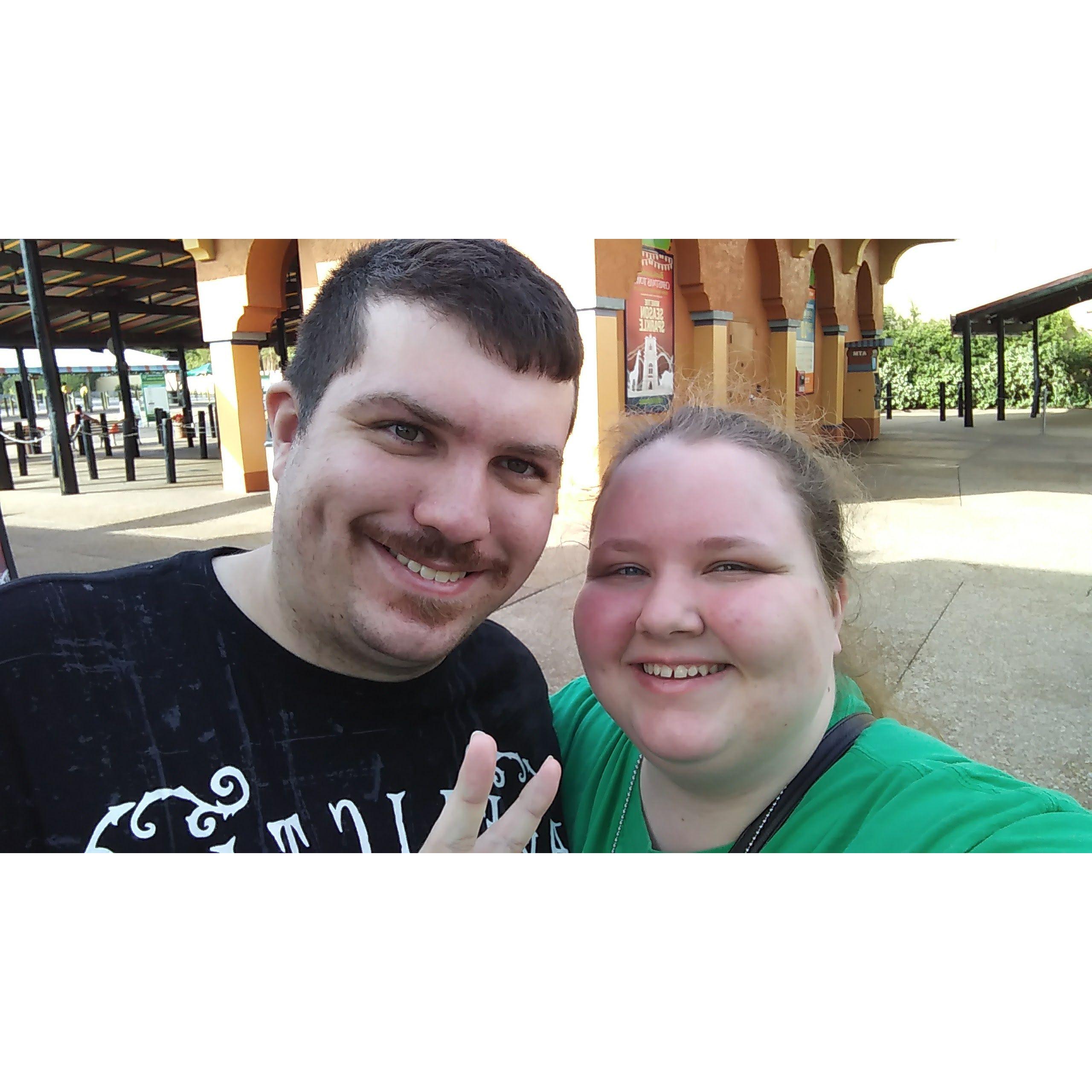 First time together at Busch Gardens.