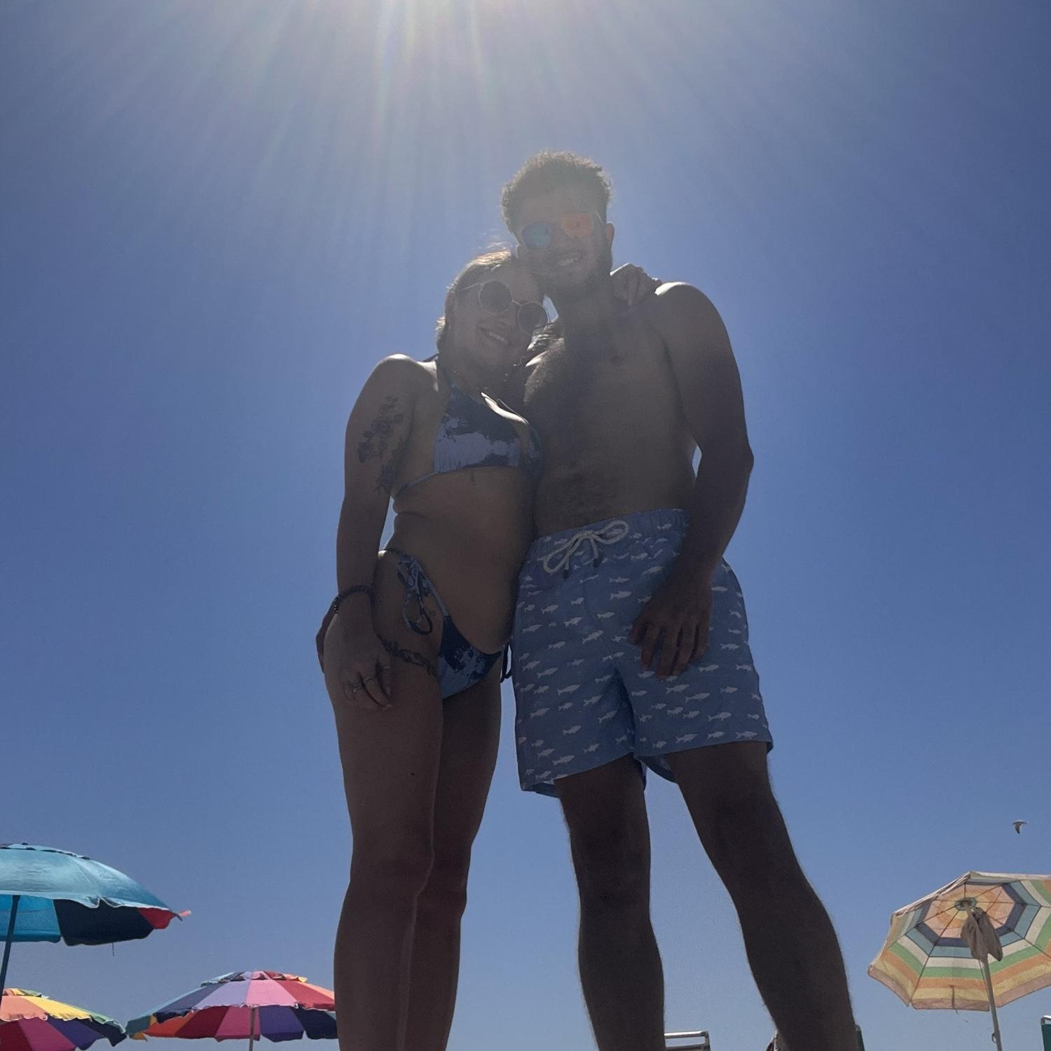 First time to the beach together as adults!