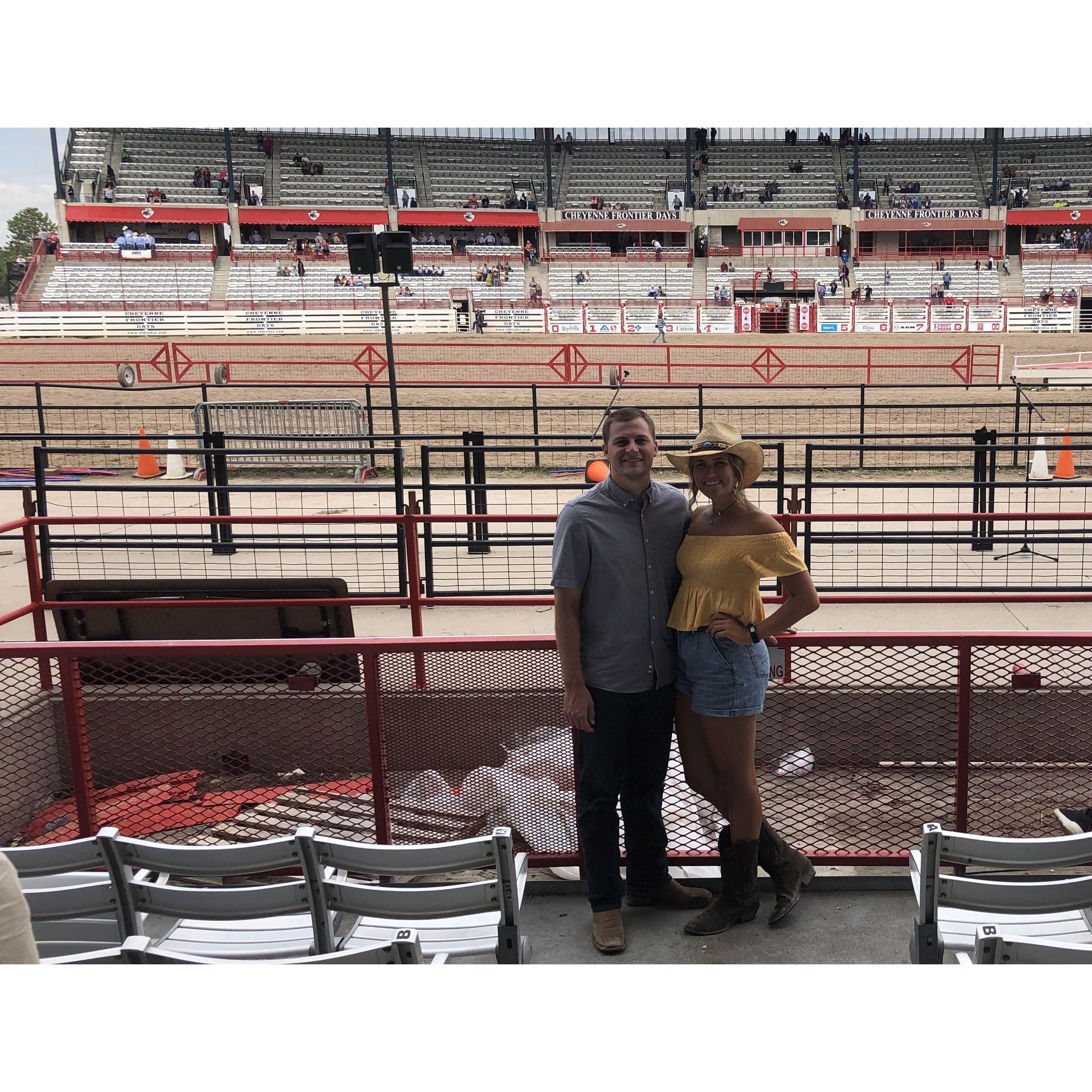 Our first rodeo at Cheyenne Frontier Days 