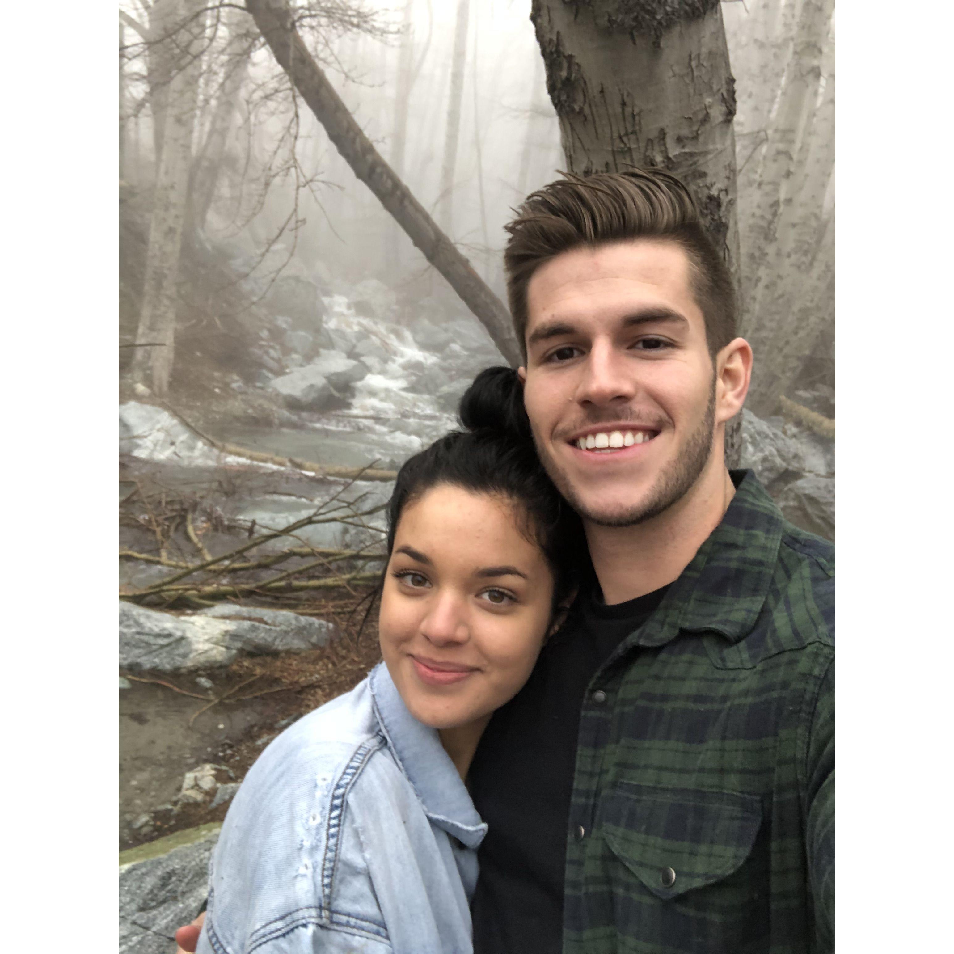 April 18th 2020 is the day we first met and we went to Mt. Baldy.  We took a picture to remember it and here it is!  I told him;  “I feel like we should take a picture” and he totally agreed.  I NEVER took pictures with guys I dated, especially the first date!  But “I knew” it was a forever thing.  😊