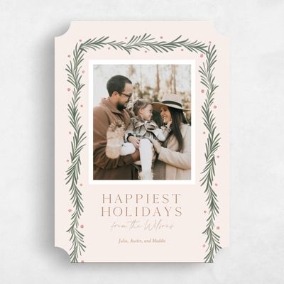 Beige Ticket Holiday Card - Midwinter
