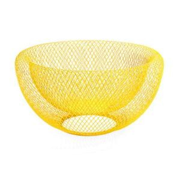 Wire Mesh Bowl - Yellow