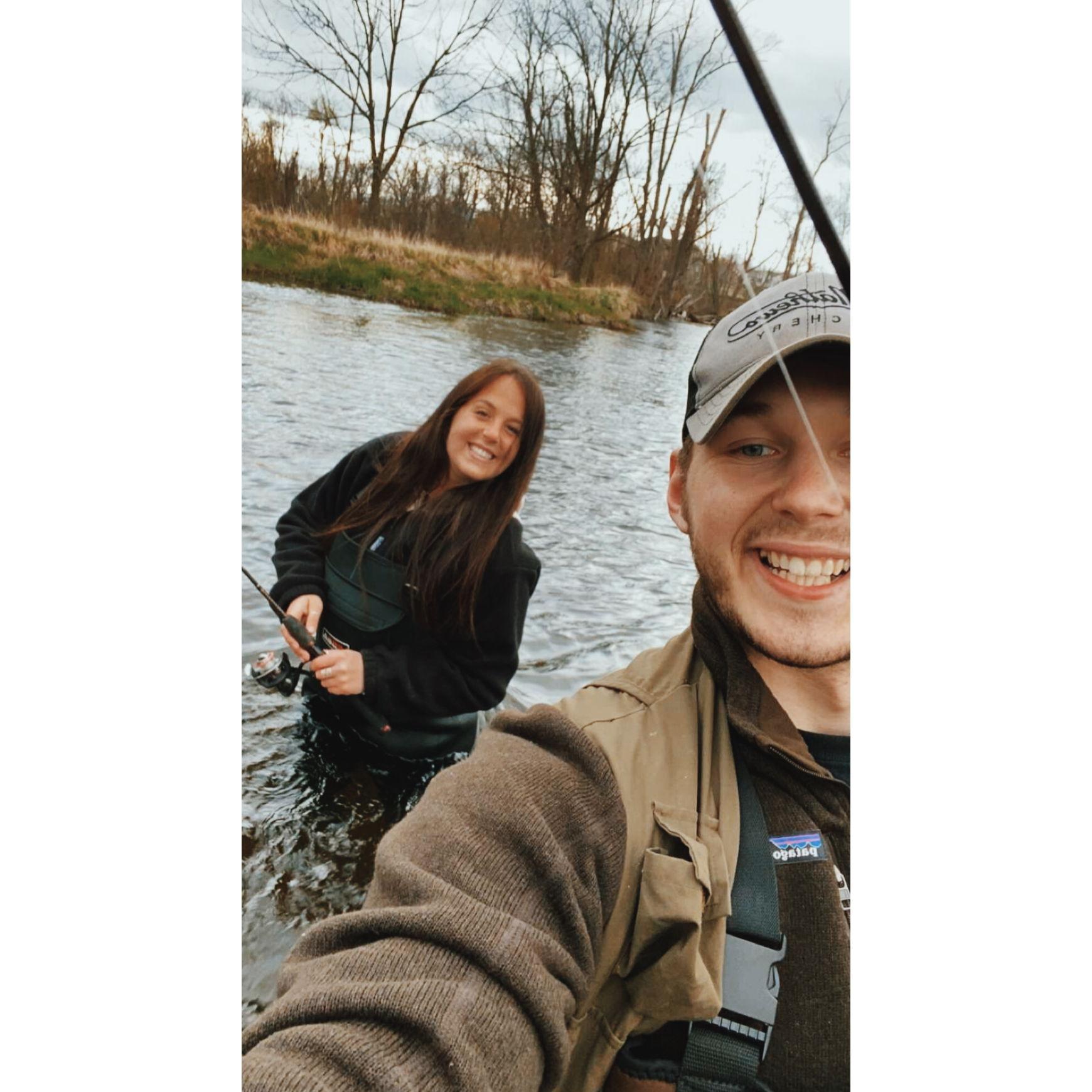 Trout fishing