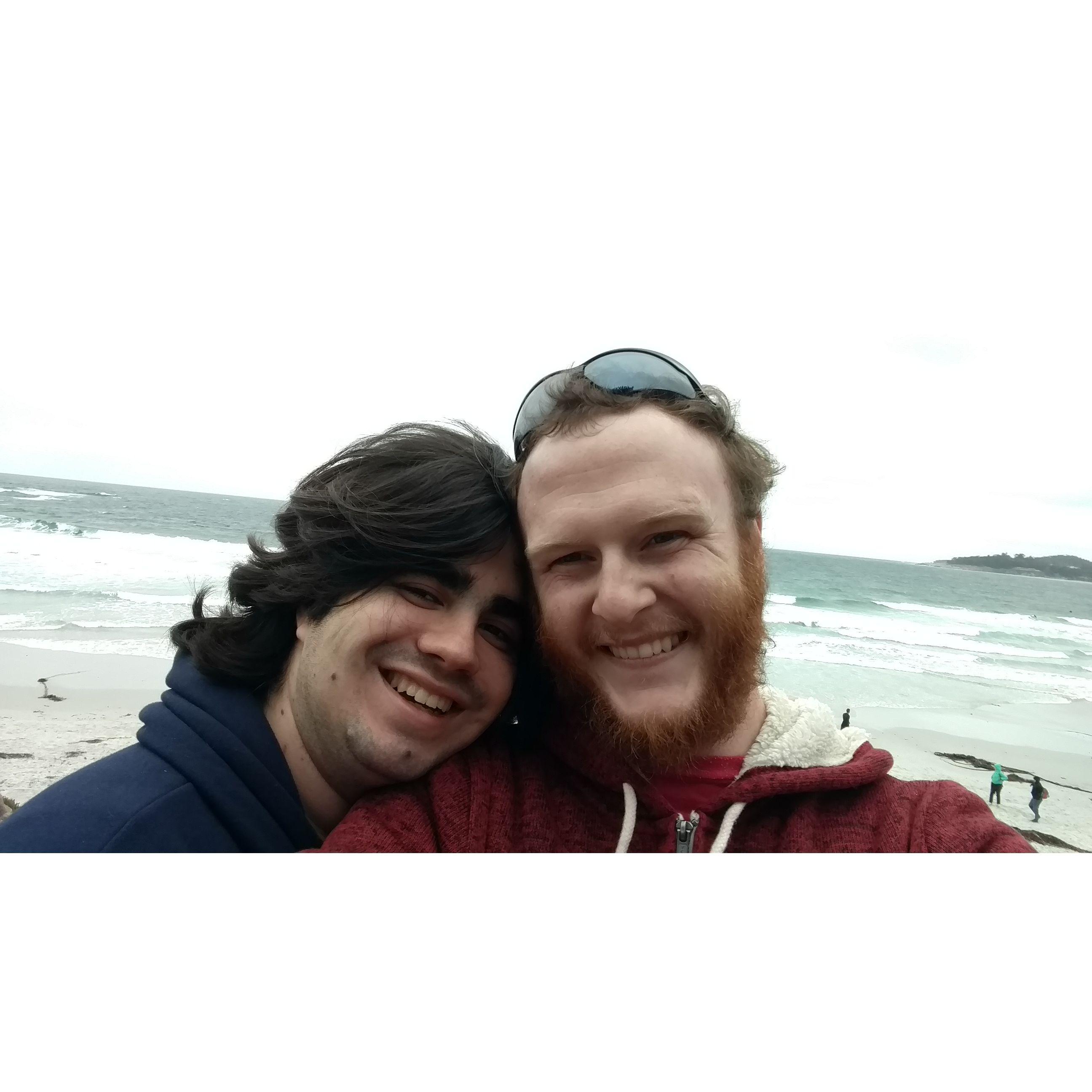 A lovely day at the beach together.