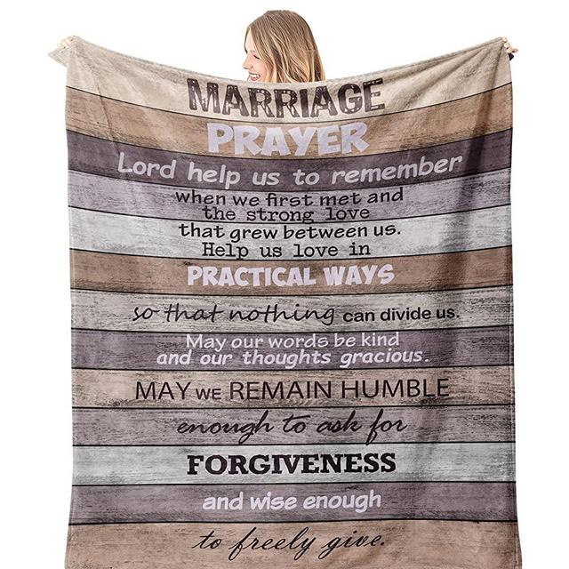 Marriage Prayer Blanket Anniversary Engagement For Couples Newly Engag 