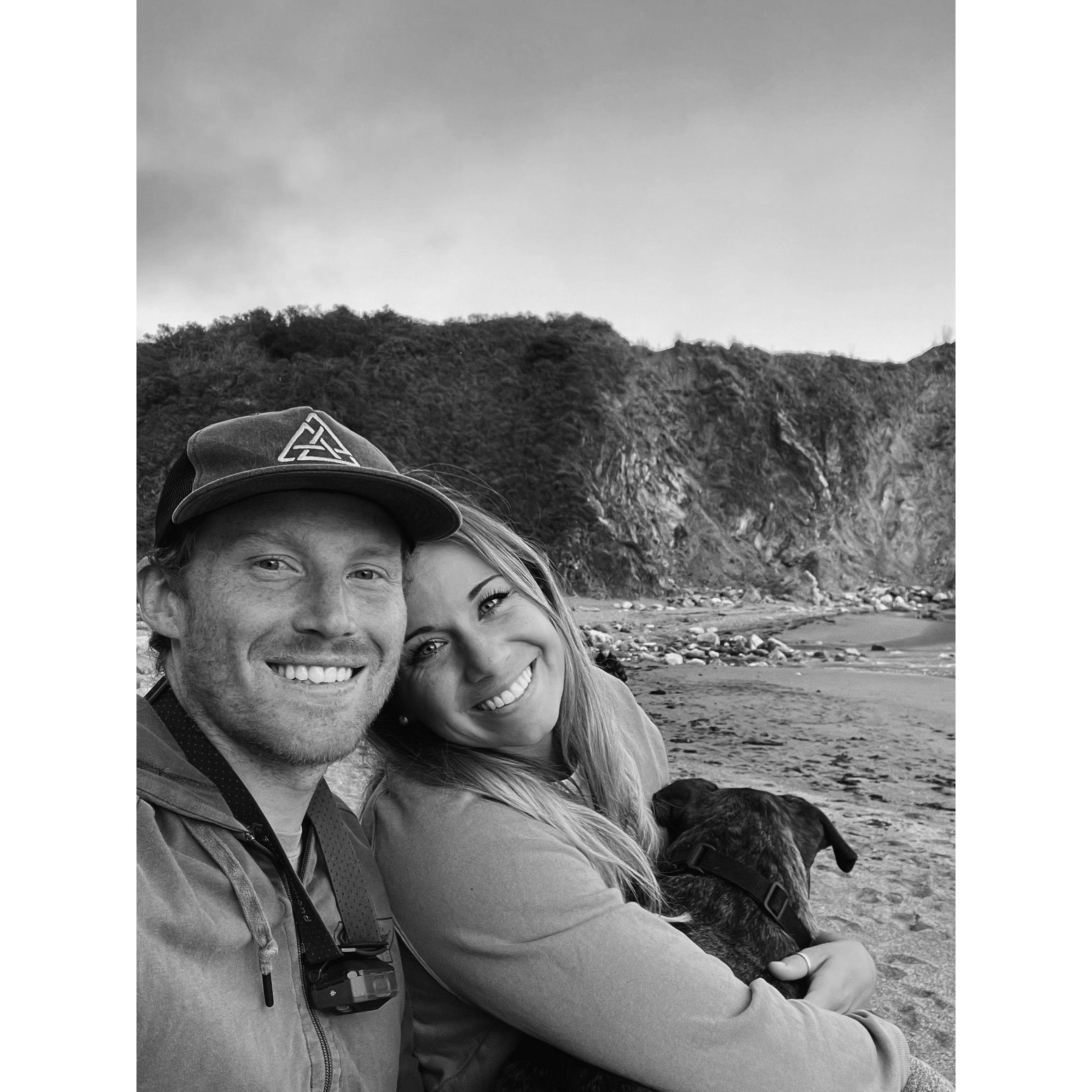 During our trip up the coast of California, this picture was taken at Big Sur.