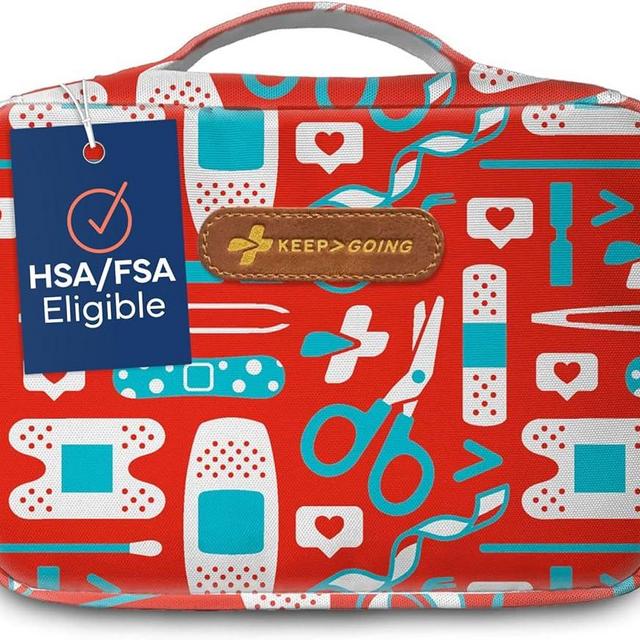 KeepGoing Large Home First Aid Kit for Kids – 270 Pc. for Car, Home, Dorm, & Boat with Latex-Free Bandages – 10 x 7 x 3.5 in. Travel First Aid Kit (The Classic)