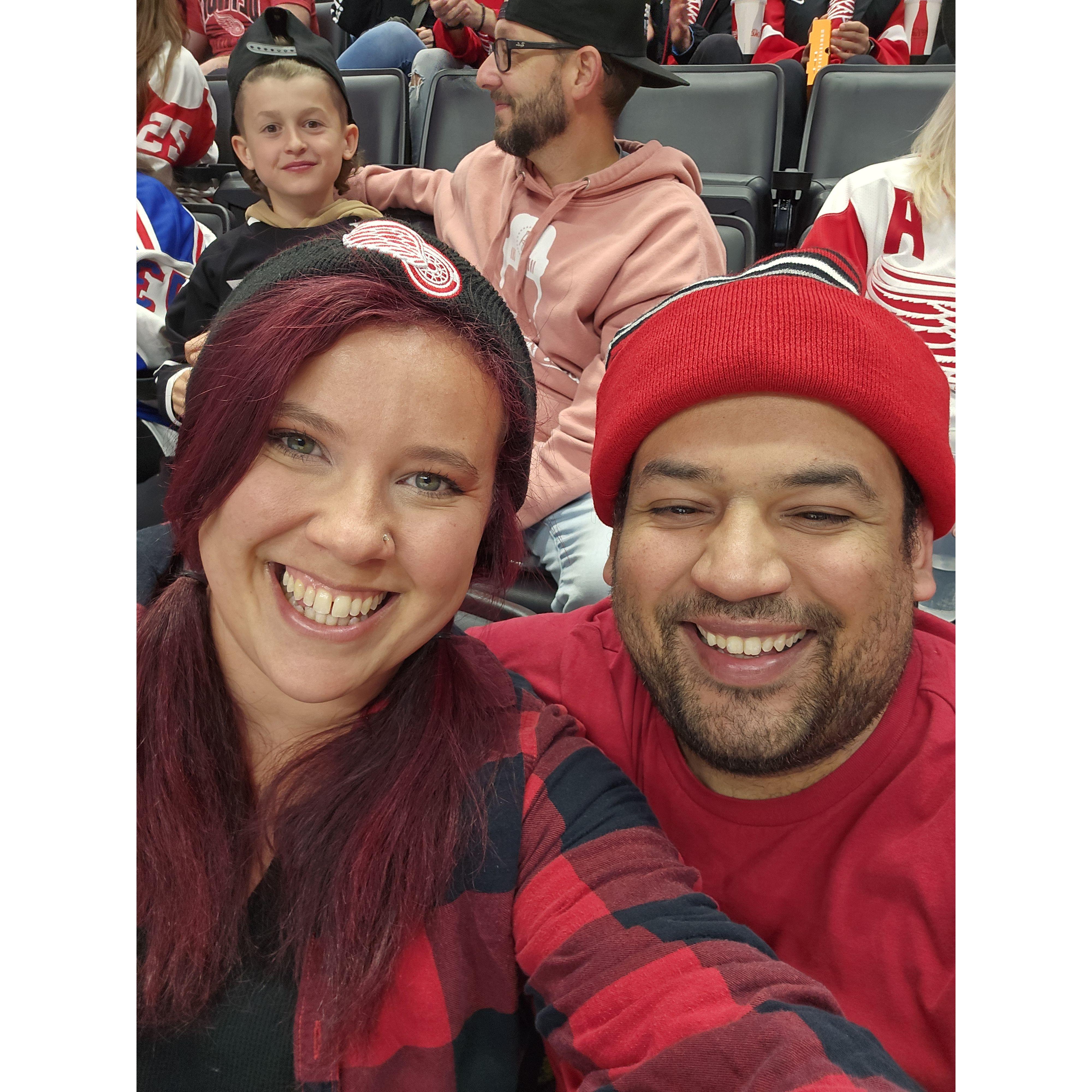When your cousin calls you 20 minutes before a red wings game with free tickets, you show up