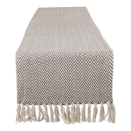 DII Braided Farmhouse Table Runner, 15 x 72 inches, Gray