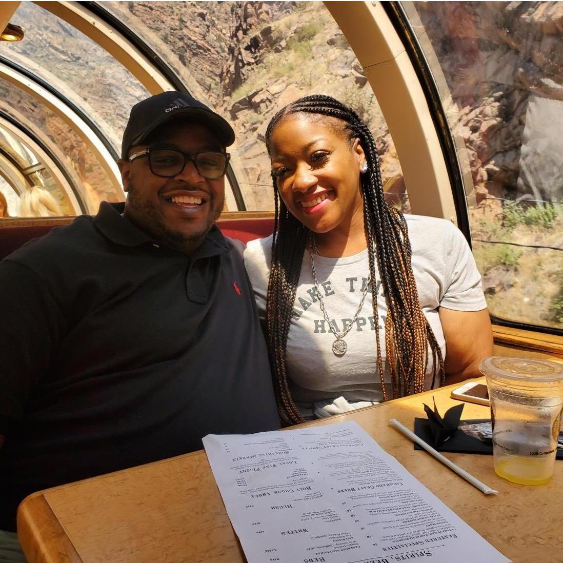 Taking a train ride under the Royal Gorge bridge in Colorado!