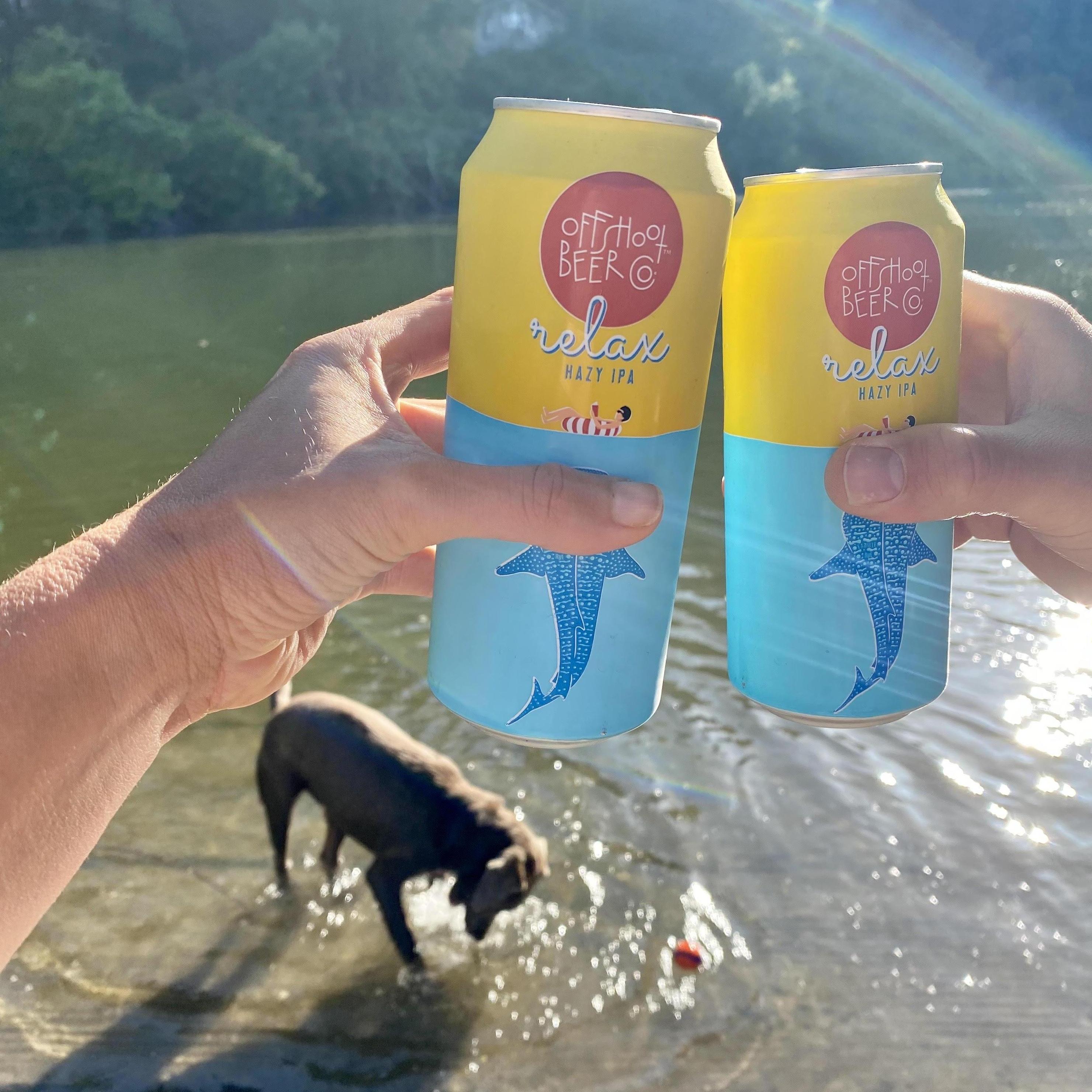 Happy hour at the river. Our happy place
