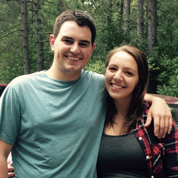 Our first photo, taken about a week after we met :)