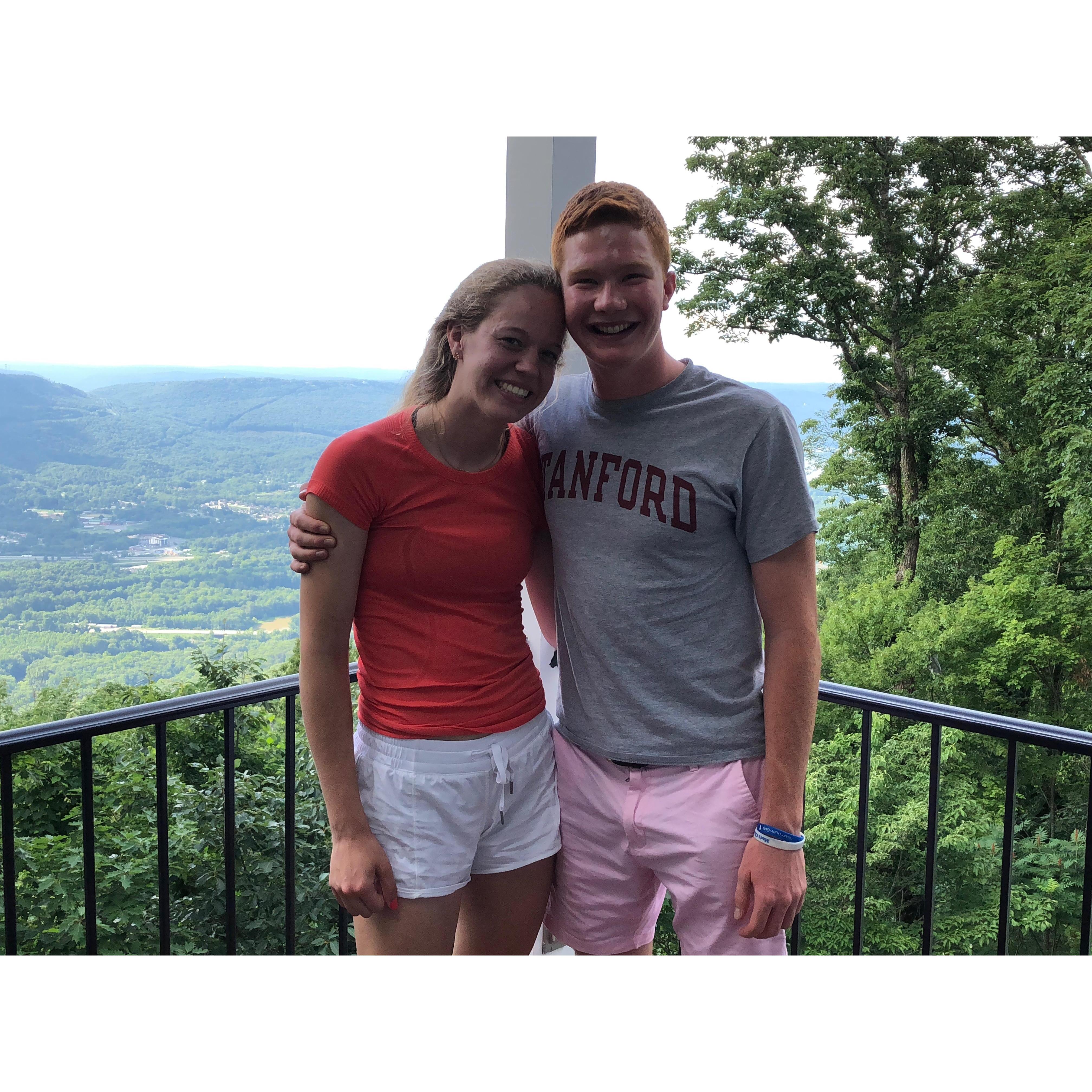 Meghan's first time in Tennessee and on Lookout Mountain!