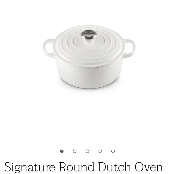 Signature Round Dutch Oven - White
