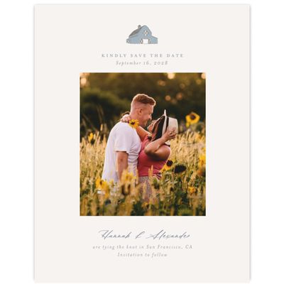 Dusty Blue Wedding Digital Save the Date - Sable Photo