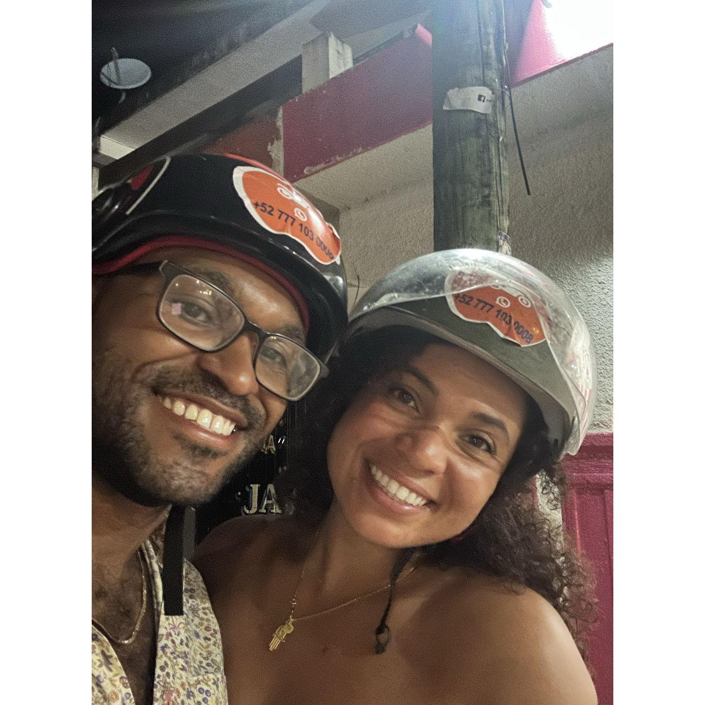 Guess who is the better driver!