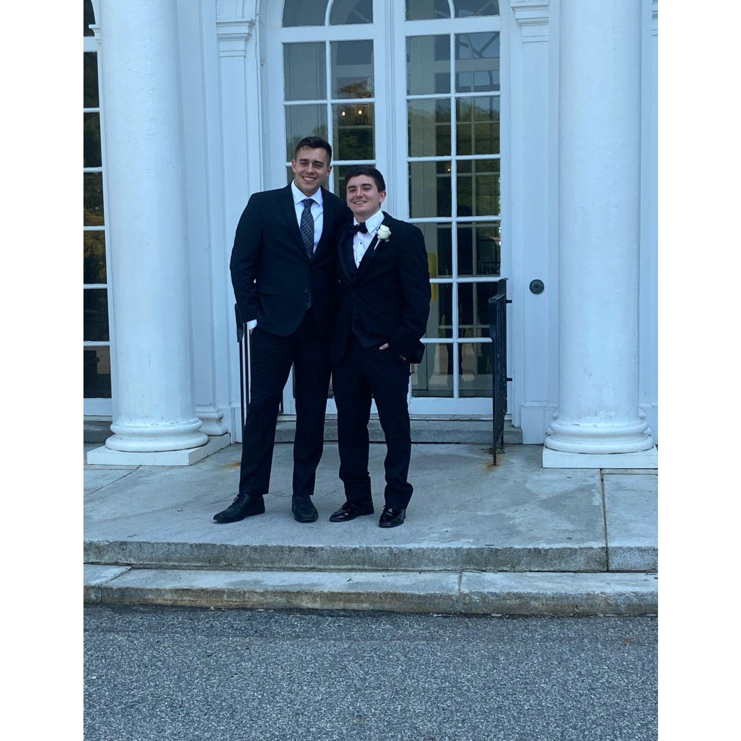 At Ryan and Jules' wedding in Beverly, MA