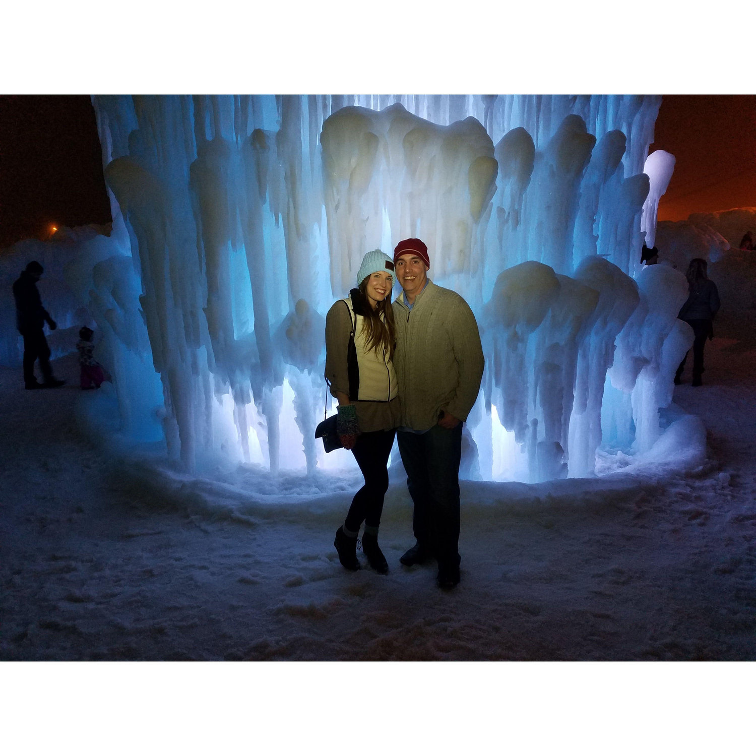 Our first picture together! Jan' 2017 Minnesota Ice Castles