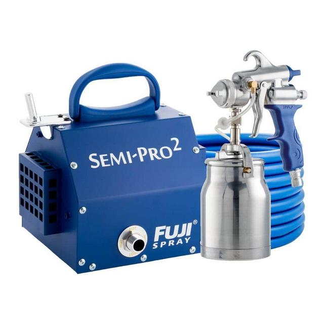 Semi-PRO 2 - M-Model HVLP Paint Sprayer Gun with Bottom Feed 1 qt. Cup and 1.3 mm Air Cap Set HVLP Paint Sprayer System