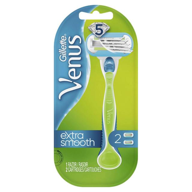 Venus Extra Smooth Green Women's Razor - 1 Handle + 2 Refills