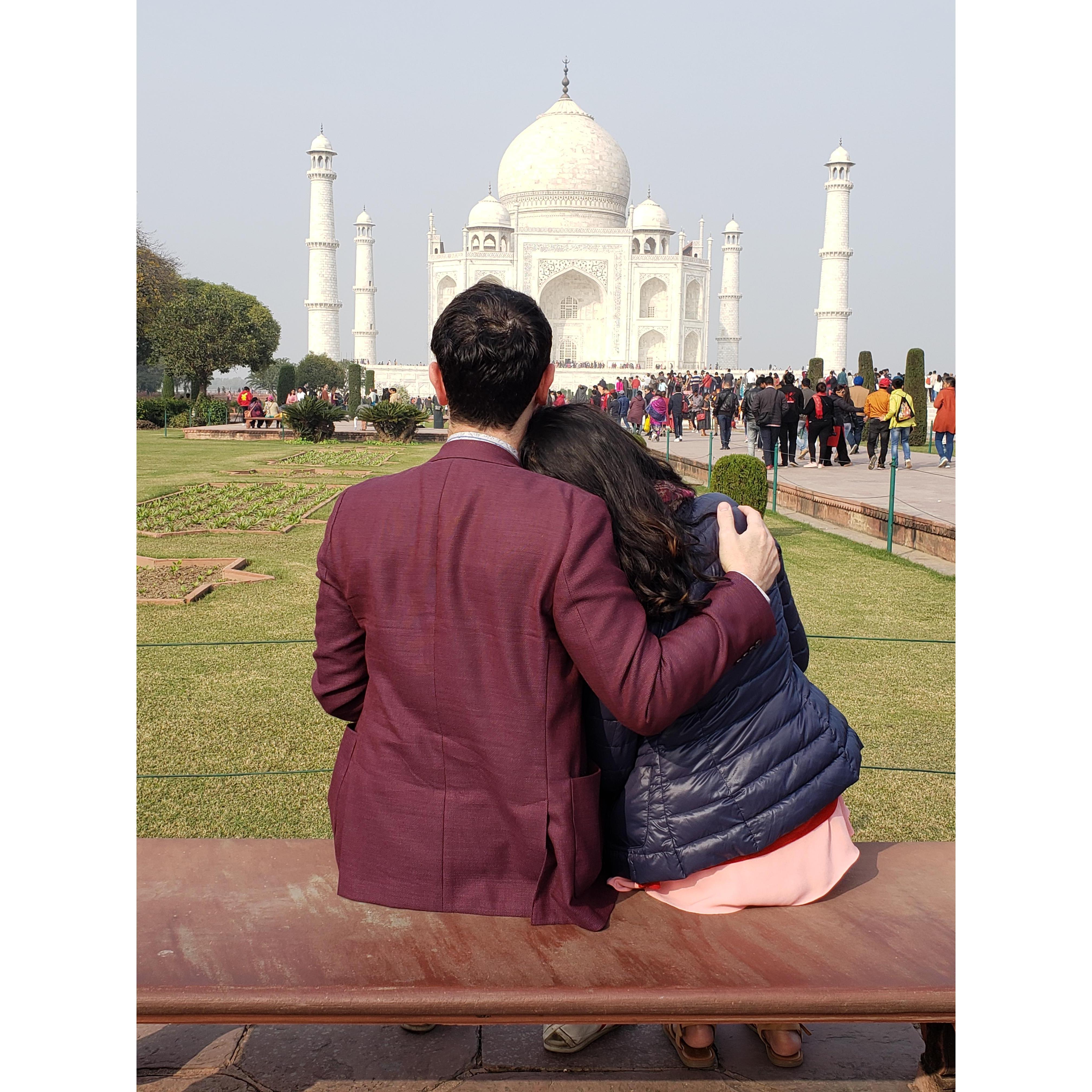 Seeing the Taj Mahal – During our trip to India, shopping for our wedding, Nami and Ben took a day to fit in some sightseeing. This trip was Ben’s first trip to India.