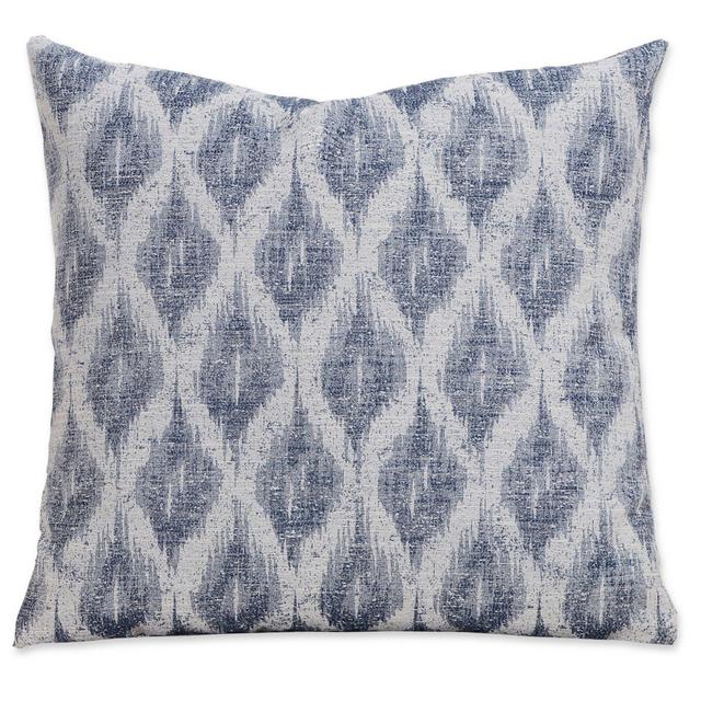 SIScovers® Diamond Creek 26-Inch Square Throw Pillow in Blue/Off White