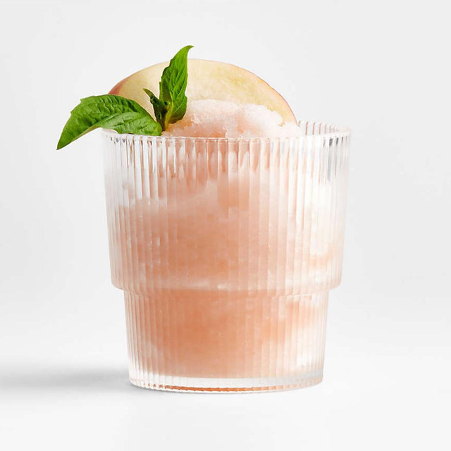 Atwell 11-Oz. Acrylic Stackable Ribbed Double Old-Fashioned Glass