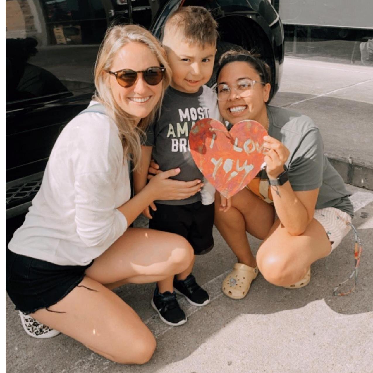 They love hanging out with their eldest nephew Christian!