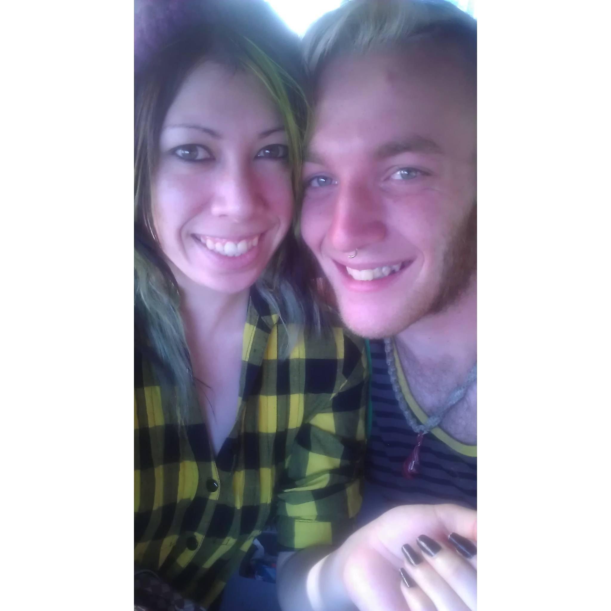 Our first picture as a couple!