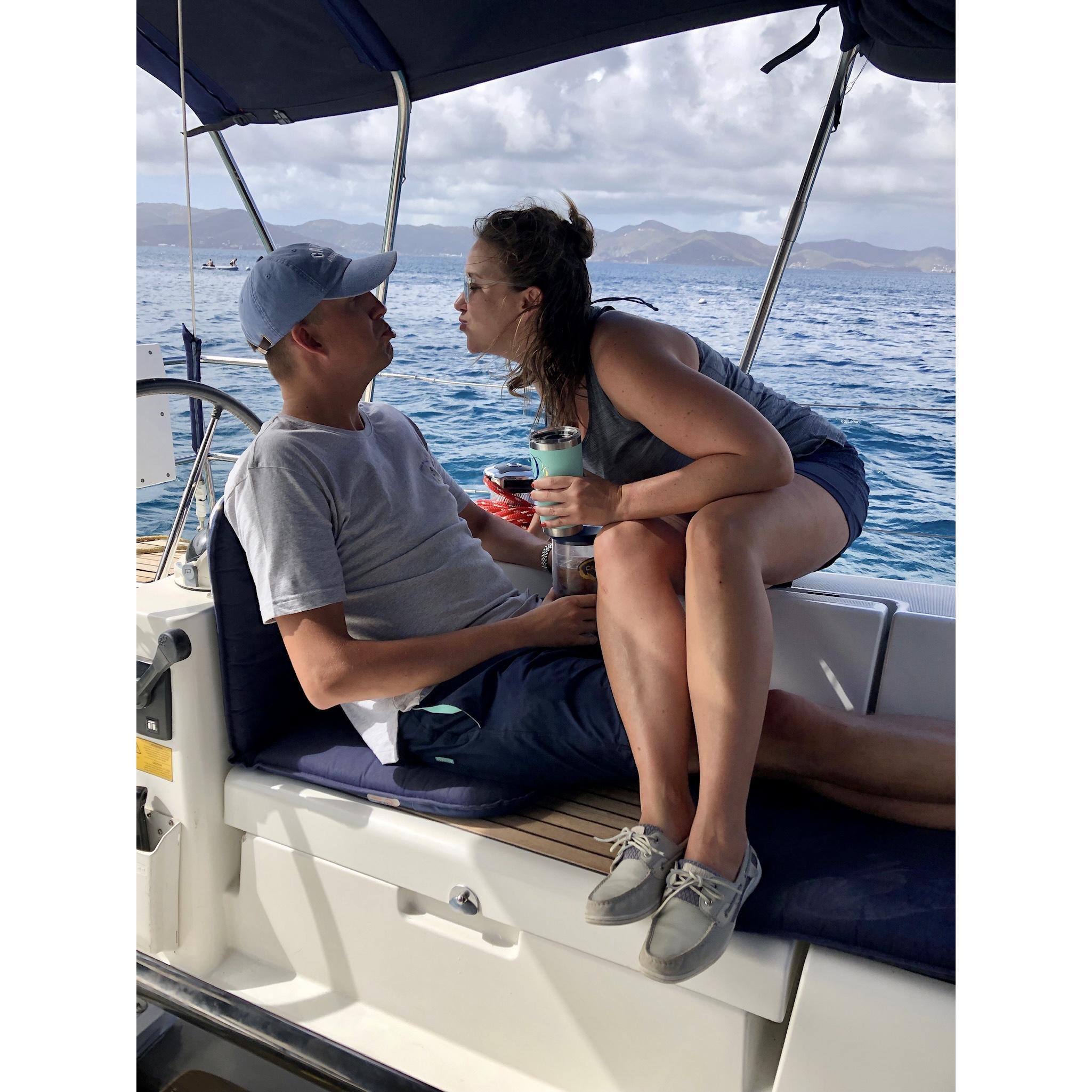Our first sailing trip as Captain & First Mate. British Virgin Islands [2019]