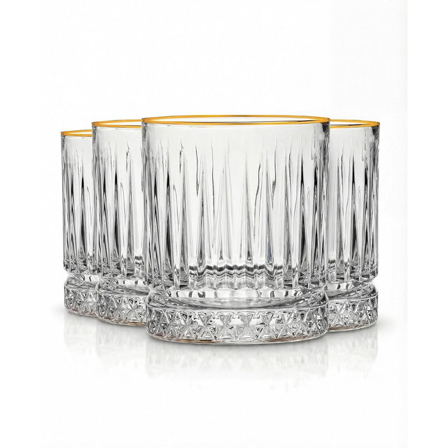 Godinger Avenue Double Old-Fashioned Glass, Set of 4